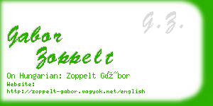 gabor zoppelt business card